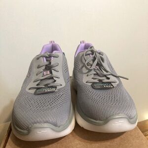 Skechers Go Walk Hyper Burst -Space Insight Gray/Purple 11